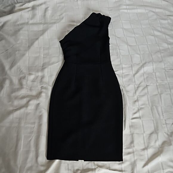 Adyce Women's One Side Off The Shoulder Bodycon Midi Dress Small Black - Picture 15 of 16